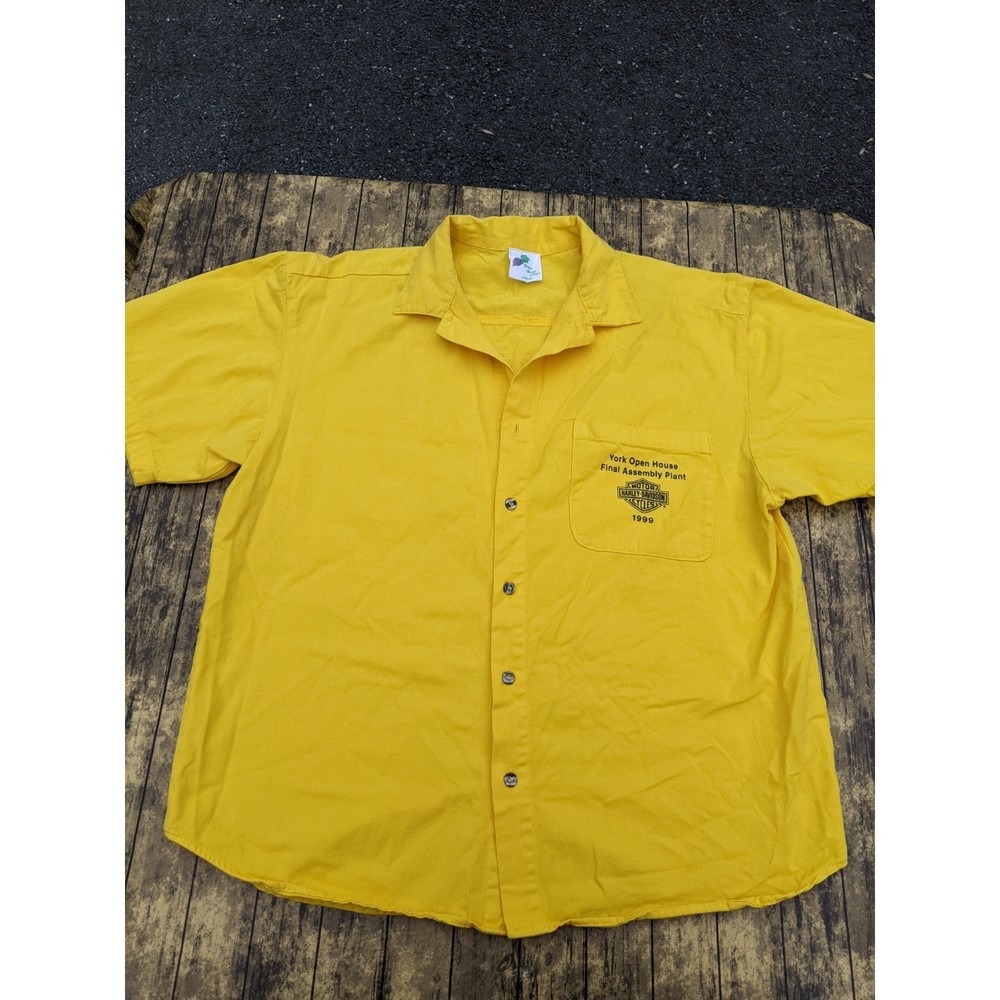 SUPER RARE! Vintage Harley-Davidson York Final Assembly Plant PA Shirt 1999 L